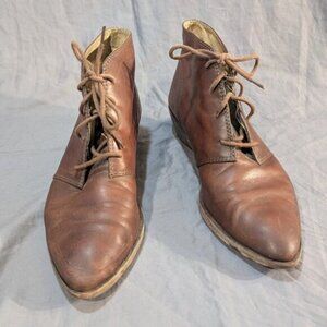 Frye Ruby Brown Leather Chukka Boots Women Size 9